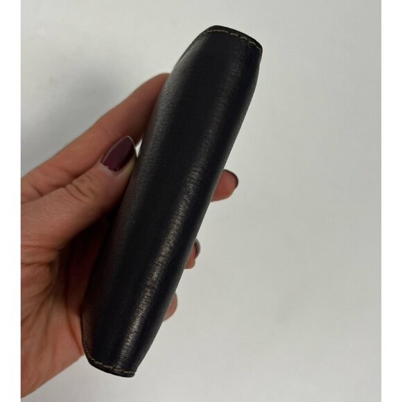 Genuine Leather Small Dark Brown Key Holder Wallet Unisex - Picture 8 of 16